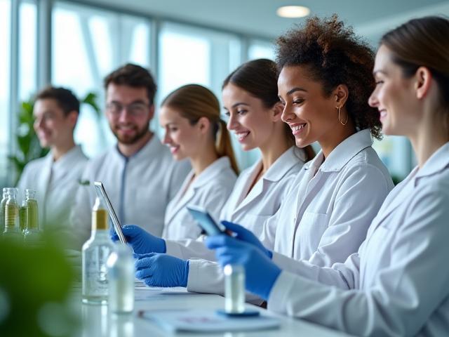 Vue d'ensemble de l'équipe Forge Éclat au travail dans le laboratoire de Lyon