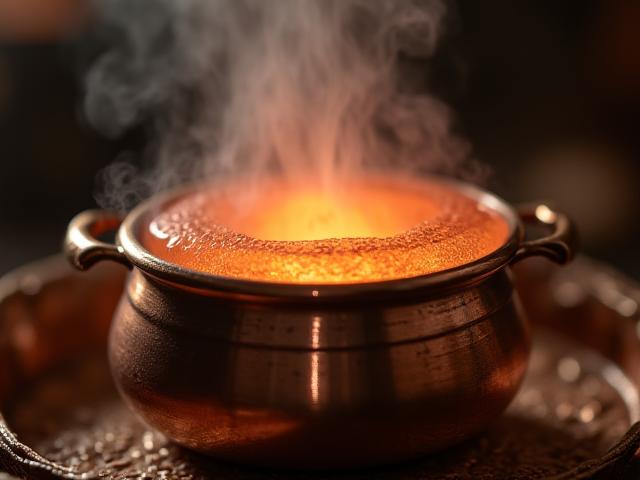 Alambic en cuivre traditionnel pour la distillation de parfum
