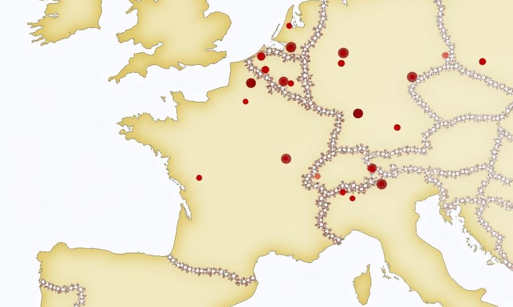 Carte interactive des sources d'ingrédients botaniques de Forge Éclat