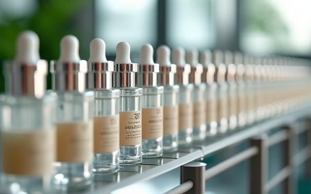 Ligne de conditionnement moderne pour petites séries de produits cosmétiques