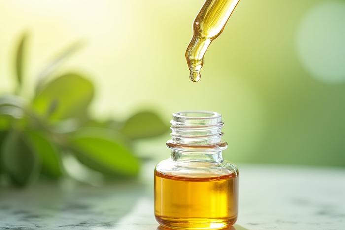Sérum botanique dans un flacon compte-gouttes